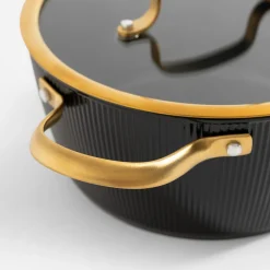 Garnki, Patelnie I Pokrywki|inny Garnek na gaz i indukcję czarny ROYAL 4,4 l