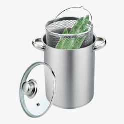 Garnki, Patelnie I Pokrywki|inny Garnek ze stali nierdzewnej z koszykiem 4 l