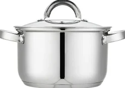 Garnki, Patelnie I Pokrywki| Garnek ze stali nierdzewnej srebrny GAMMA 2,5 l