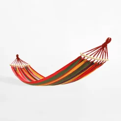 Meble Ogrodowe|Meble Ogrodowe|inny Hamak w paski, z drążkami, 190x80 cm