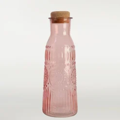 inny Karafka szklana z korkiem 1L MIX