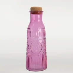 inny Karafka szklana z korkiem 1L MIX