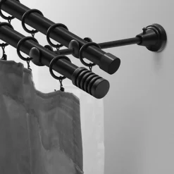 inny Karnisz podwójny PORTO, 160 cm, czarny