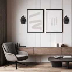 TK Tomasz Krywult Kinkiet abażur czarny CALISTO