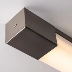 Kinkiety|Zumaline Kinkiet łazienkowy LED IP44 nikiel PARKS 60,2 cm