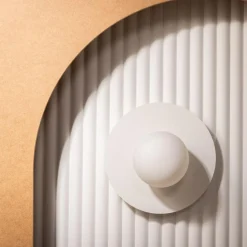 Kinkiety|TK Tomasz Krywult Kinkiet biały KULA PIXI