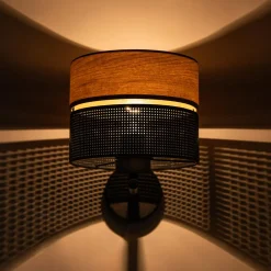 TK Tomasz Krywult Kinkiet boho z abażurem NICOL