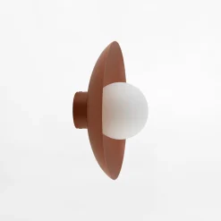 TK Tomasz Krywult Kinkiet ceglana czerwień SLATE BRICK GLASS