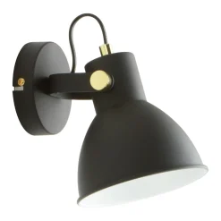 Zumaline Kinkiet czarno-złoty DELTA