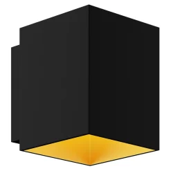 Kinkiety|Zumaline Kinkiet czarno-złoty SOLA WL SQUARE
