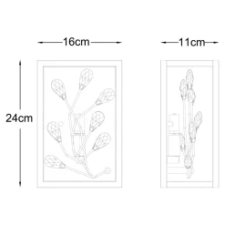 Zumaline Kinkiet czarno-złoty SPRING