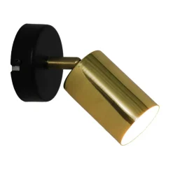 Kinkiety|Zumaline Kinkiet czarno-złoty VILA