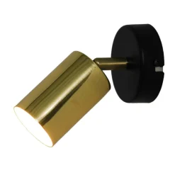 Kinkiety|Zumaline Kinkiet czarno-złoty VILA