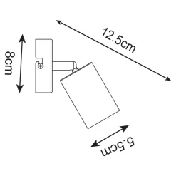 Kinkiety|Zumaline Kinkiet czarno-złoty VILA