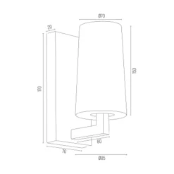 Kinkiety|inny Kinkiet czarny CAMELOT PLUS