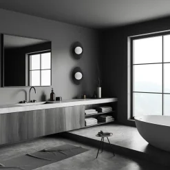 Kinkiety|TK Tomasz Krywult Kinkiet czarny mat SLATE BLACK GLASS