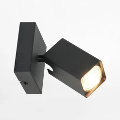 Kinkiety|LED-POL Kinkiet czarny ORO ELON