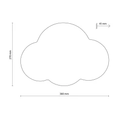 Kinkiety|TK Tomasz Krywult Kinkiet do pokoju dziecięcego różowy CLOUD