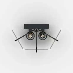 Zumaline Kinkiet dymione szkło czarny NIRA