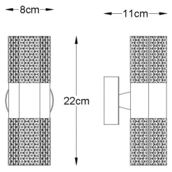 Kinkiety|Zumaline Kinkiet glamour chrom ICICLE