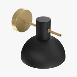 Luminex Kinkiet industrialny czarno-złoty ESTATE