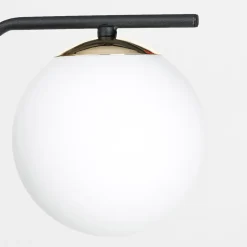 domiluce Kinkiet kula czarno-złoty AURORA