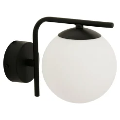 Kinkiety|domiluce Kinkiet kula czarny AURORA