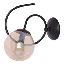 Kinkiety|inny Kinkiet kula czarny FLORO