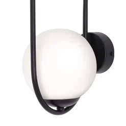 Kinkiety|inny Kinkiet kula czarny PARVA