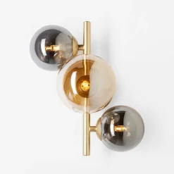 Kinkiety|Zumaline Kinkiet kule złoty VILLA