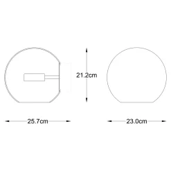 Kinkiety|Zumaline Kinkiet LED kula chrom ENCELADUS