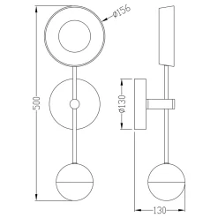 Zumaline Kinkiet LED LARA 50 cm