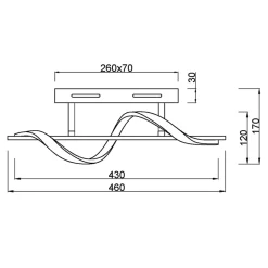 Kinkiety| Kinkiet LED 8W chrom ISABEL