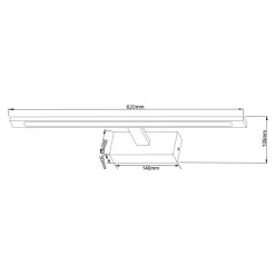 Zumaline Kinkiet LED 20W czarny ALTER