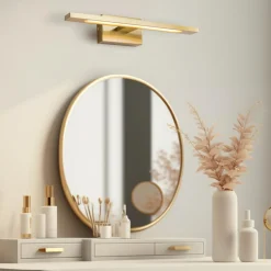 Kinkiety|Zumaline Kinkiet LED złoty ARBI 45 cm