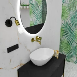 Kinkiety|Luminex Kinkiet loftowy czarno-złoty DOW I