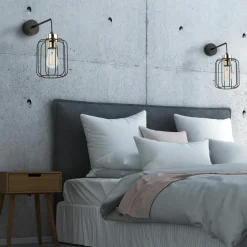 Kinkiety|TK Tomasz Krywult Kinkiet loftowy czarny GALAXY NEW