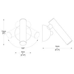 Kinkiety|Zumaline Kinkiet LOYA LED W0461-01A-STP7