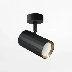 Kinkiety|inny Kinkiet NICEA 1 spot czarny złoty