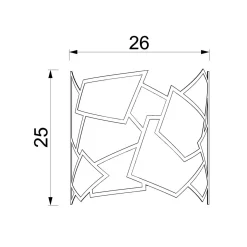 Kinkiety|Luminex Kinkiet nowoczesny czarny CAMO I