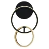 Kinkiety|Zumaline Kinkiet pierścieniowy LED RANDO czarno-złoty