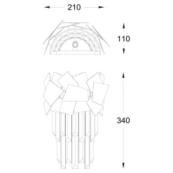 Zumaline Kinkiet QUASAR W0506-02A-B5AC