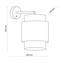 Kinkiety|TK Tomasz Krywult Kinkiet rattanowy czarny BOHO