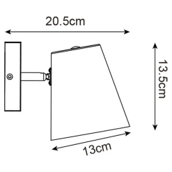 Kinkiety|Zumaline Kinkiet reflektor czarny ELTI