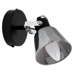 Kinkiety|LED-POL Kinkiet reflektor czarny ORO TRINGA