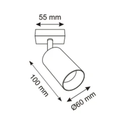 Zumaline Kinkiet reflektor regulowany złoty REN