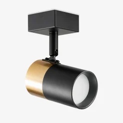 Zumaline Kinkiet reflektor spot czarno-złoty FORI