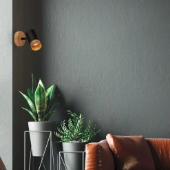 Kinkiety|inny Kinkiet regulowany reflektor jasne drewno czarny PLEK