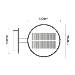 Zumaline Kinkiet solarny czarny CARLI