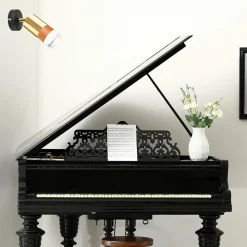 Kinkiety| Kinkiet spot regulowany reflektor złoty AURORA